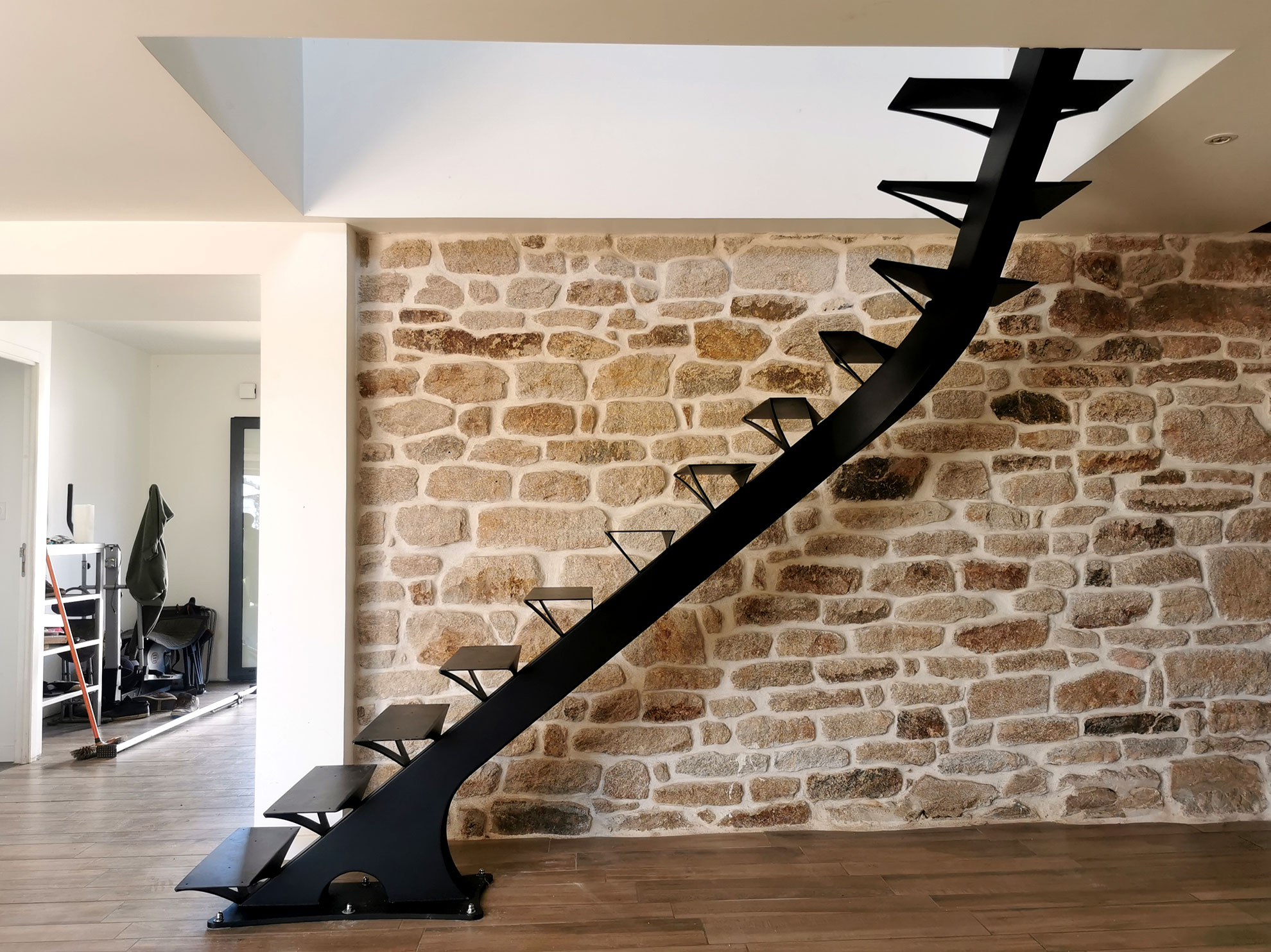 Escalier debillarde 1/4tournant